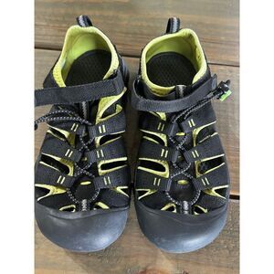 KEEN Newport H2 Kids Sport Sandals‎ Waterproof Hiking Water Black Yellow Sz 5